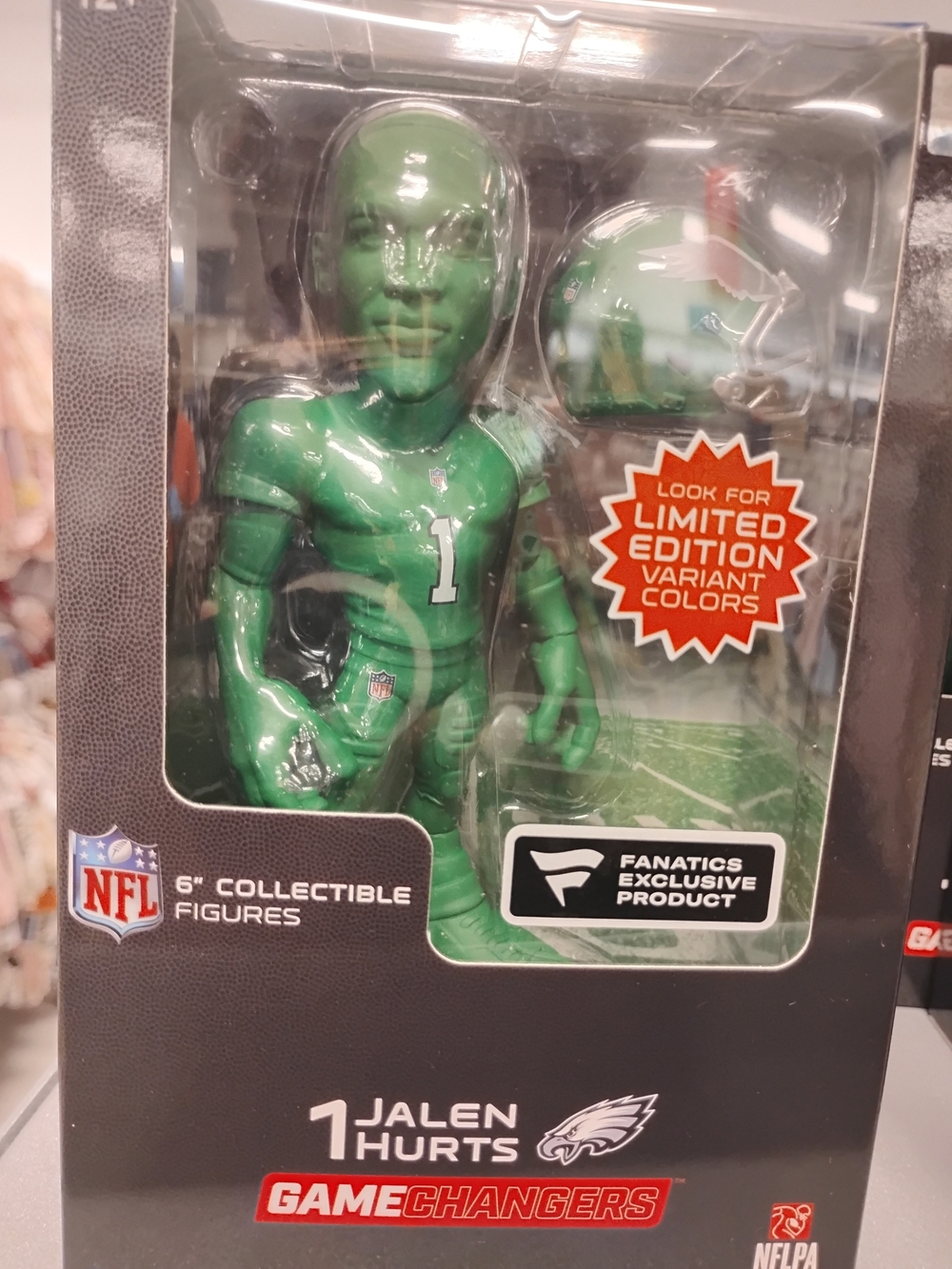 NFL Jalen Hurts Green GameChangers Collectible Figure